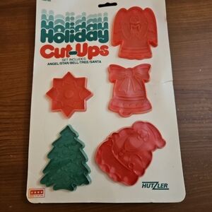 Holiday Cookie Cutters Set - Red and Green